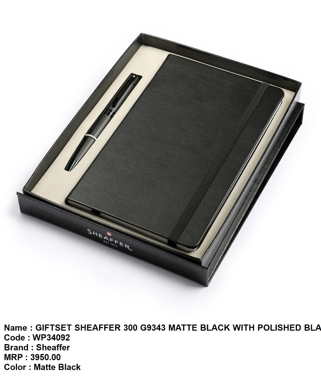 Giftset sheaffer 300 G9343 matte black with polished black